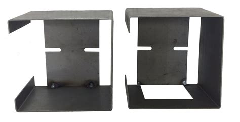 set of steel trailer square tail light mounting boxes|trailer tail light housing box.